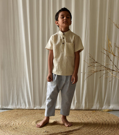 Stone Blue Pants Fashion Khara Kapas Kids