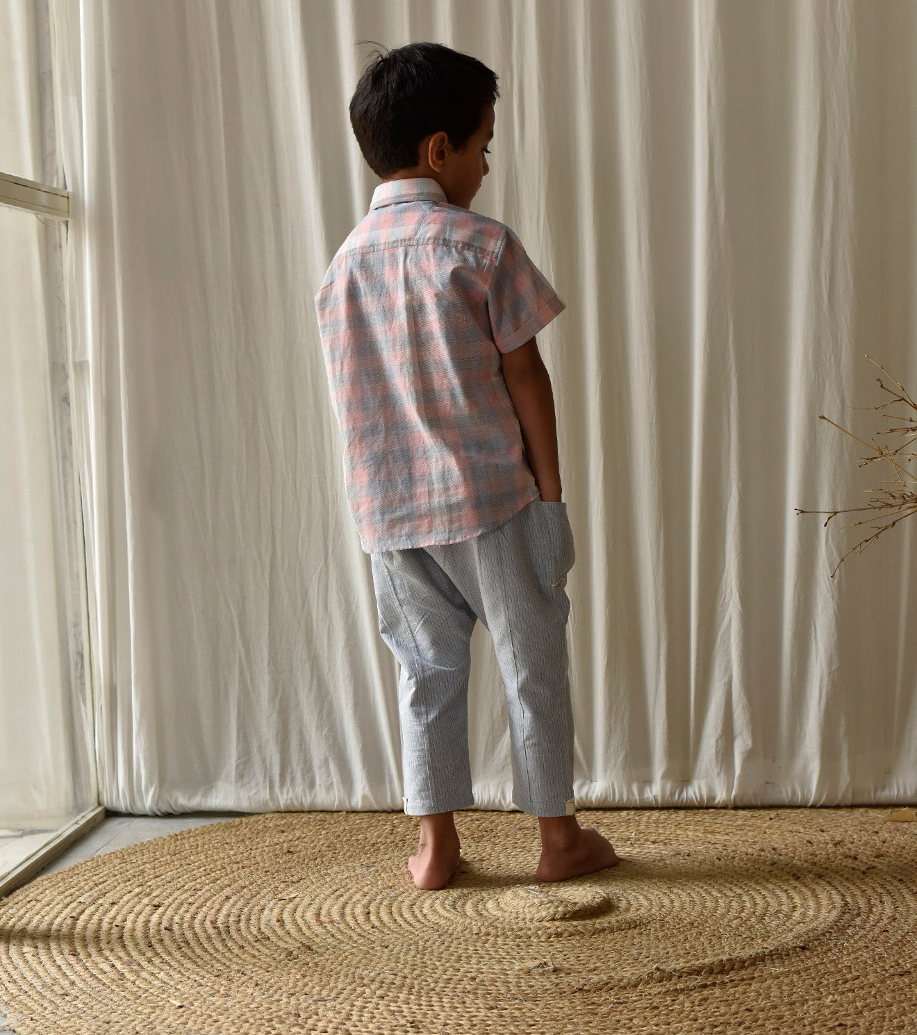 Stone Blue Pants Fashion Khara Kapas Kids