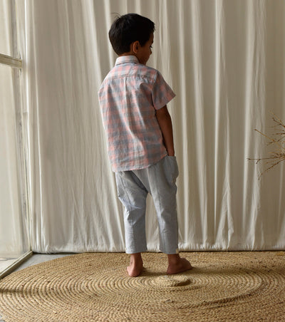 Stone Blue Pants Fashion Khara Kapas Kids