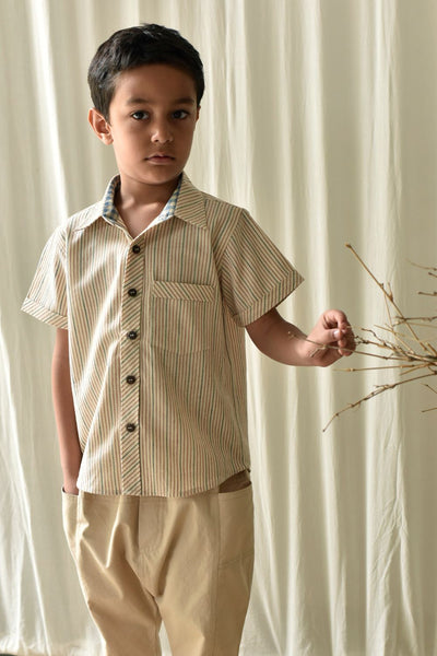 Stripe All Day Shirt Fashion Khara Kapas Kids