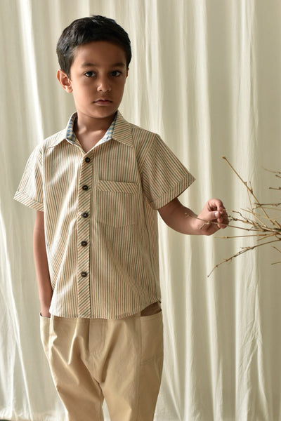 Stripe All Day Shirt Fashion Khara Kapas Kids 