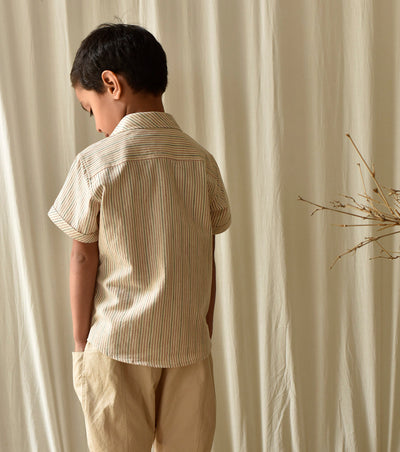 Stripe All Day Shirt Fashion Khara Kapas Kids
