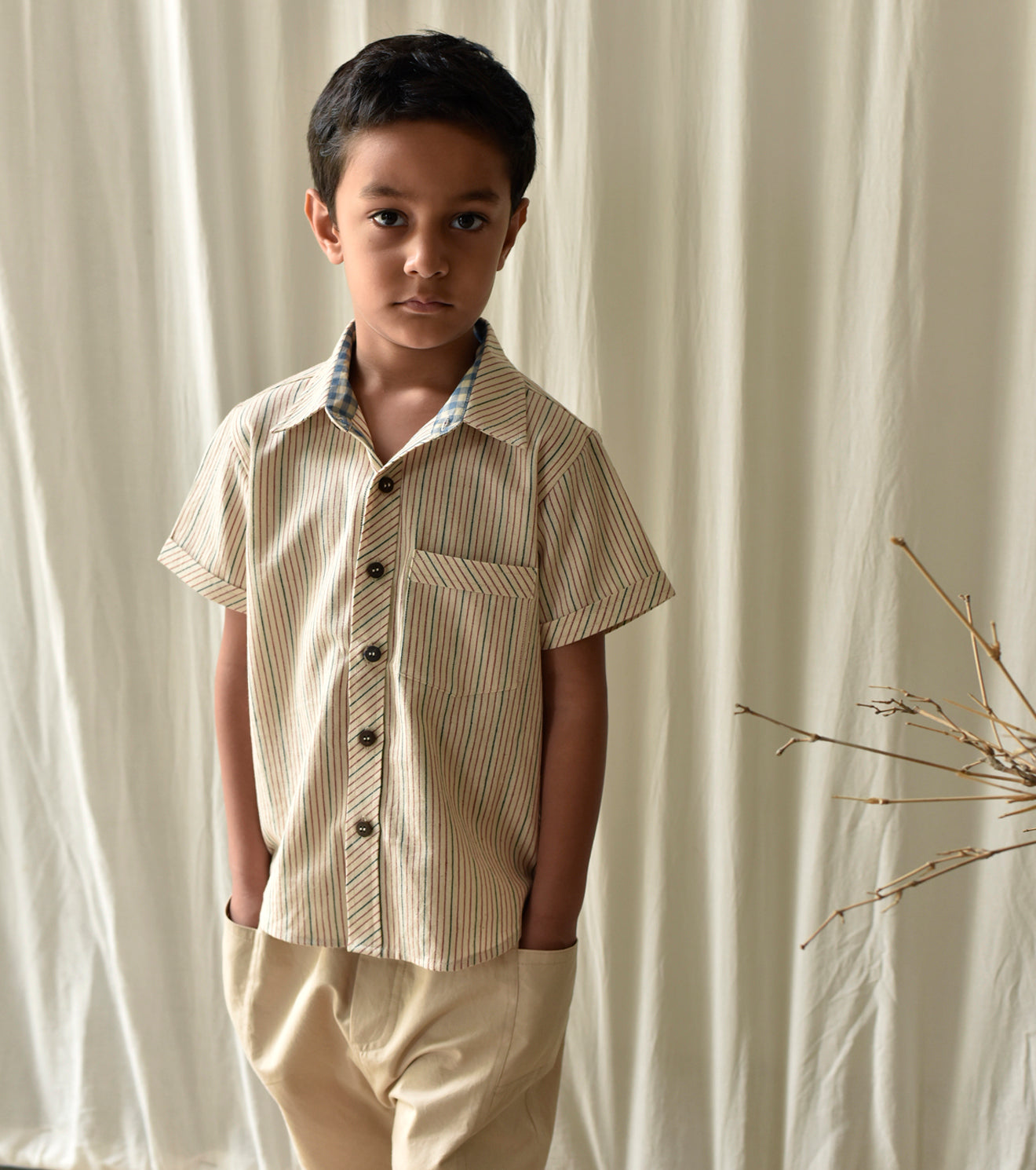 Stripe All Day Shirt Fashion Khara Kapas Kids