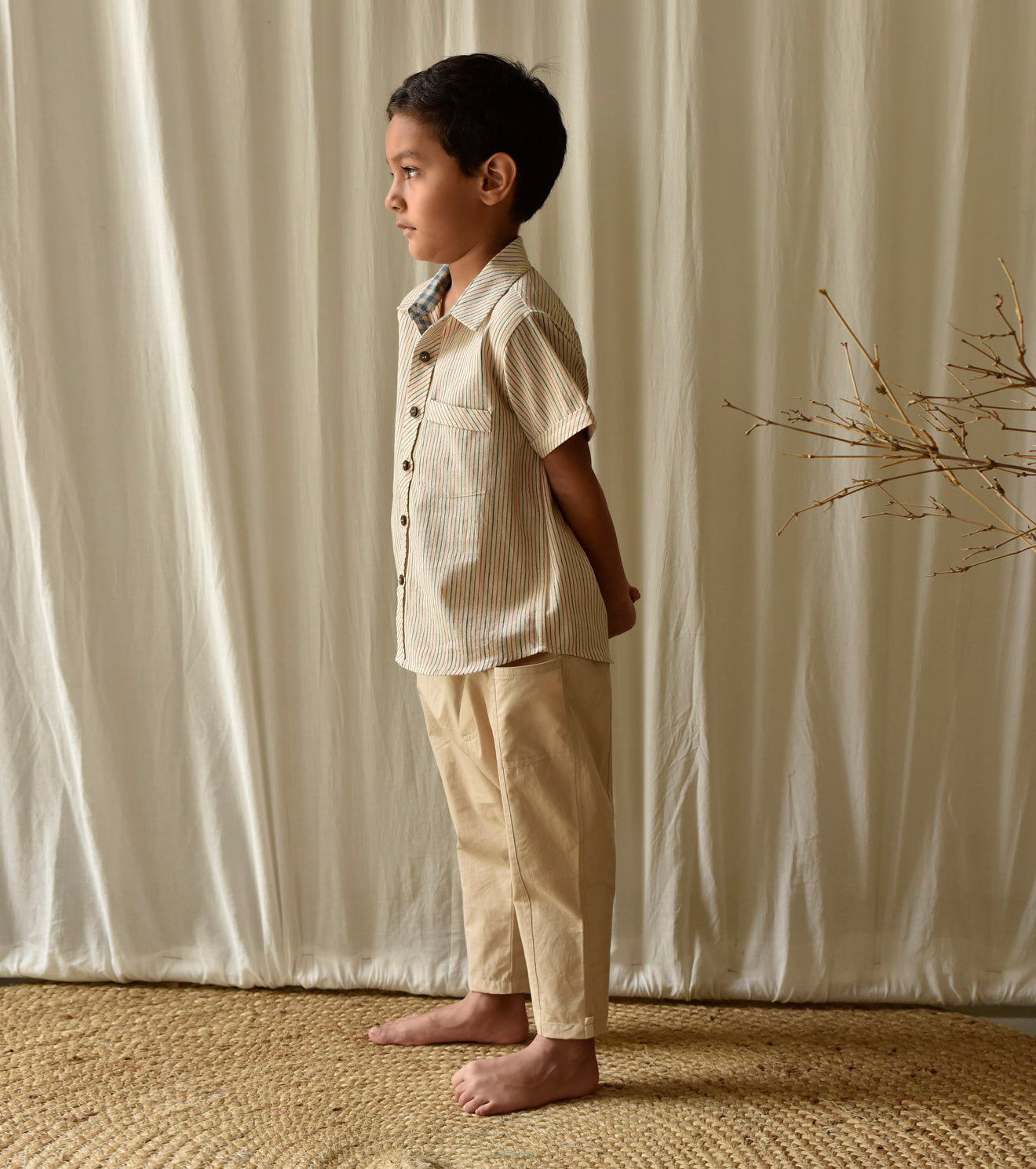 Stripe All Day Shirt Fashion Khara Kapas Kids