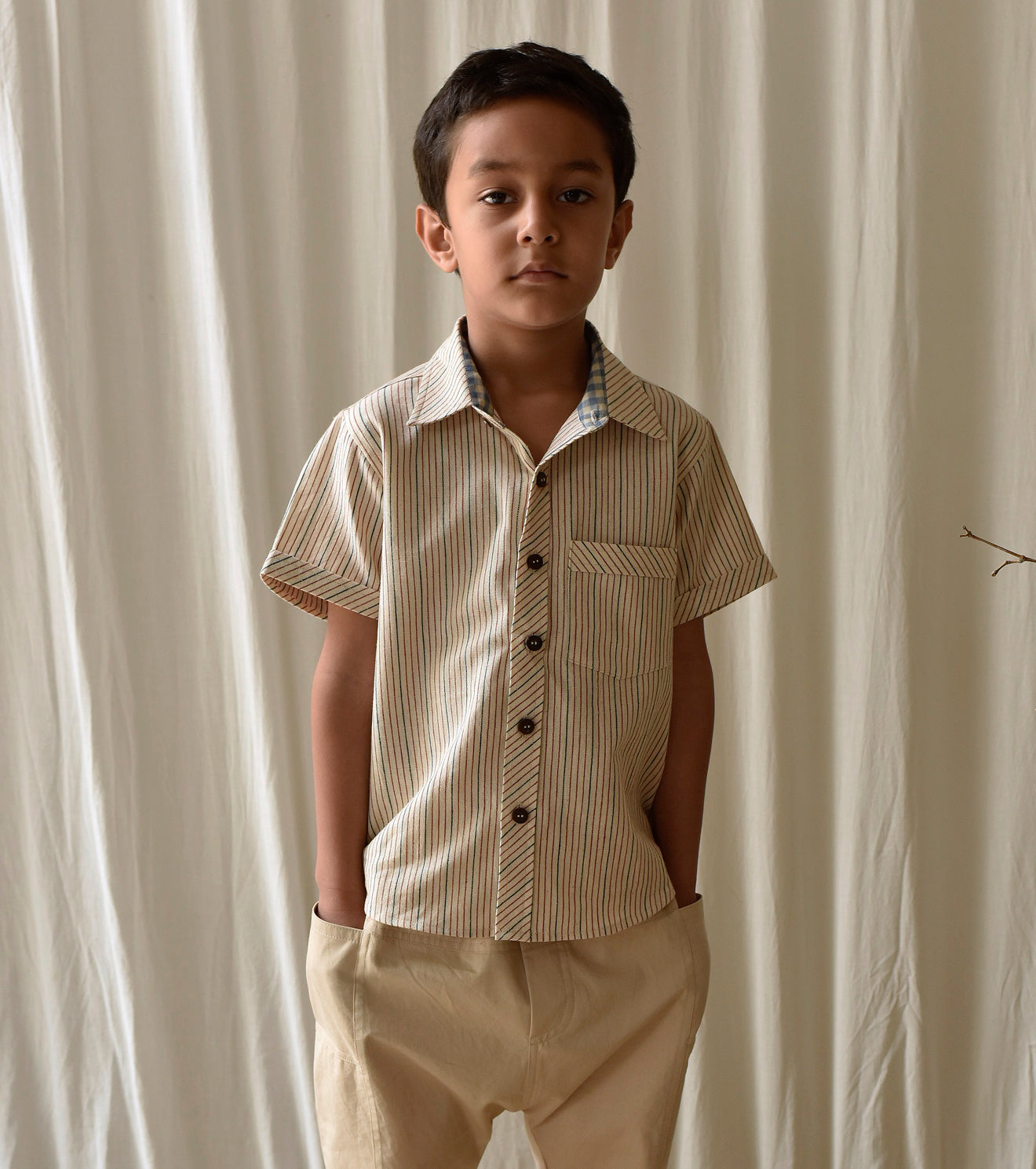 Stripe All Day Shirt Fashion Khara Kapas Kids