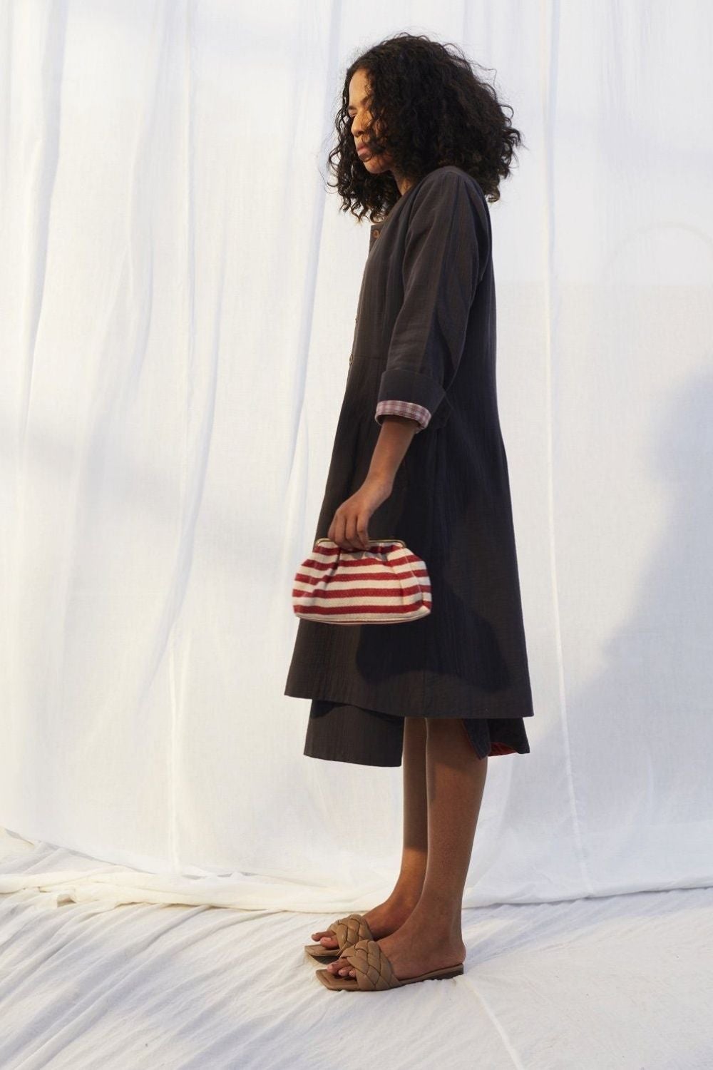 Stripe It Red Mini Fashion Khara Kapas
