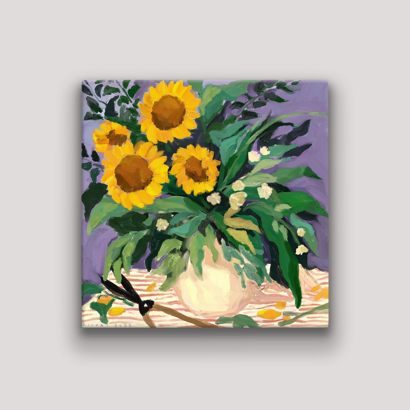Sunday Sunflowers Art Richa Kashelkar