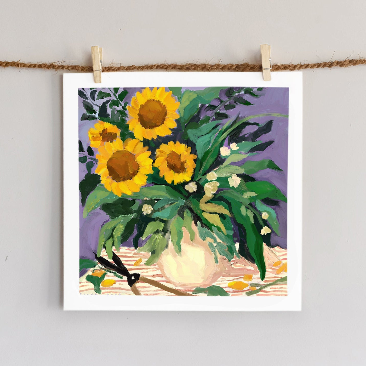 Sunday Sunflowers Art Richa Kashelkar