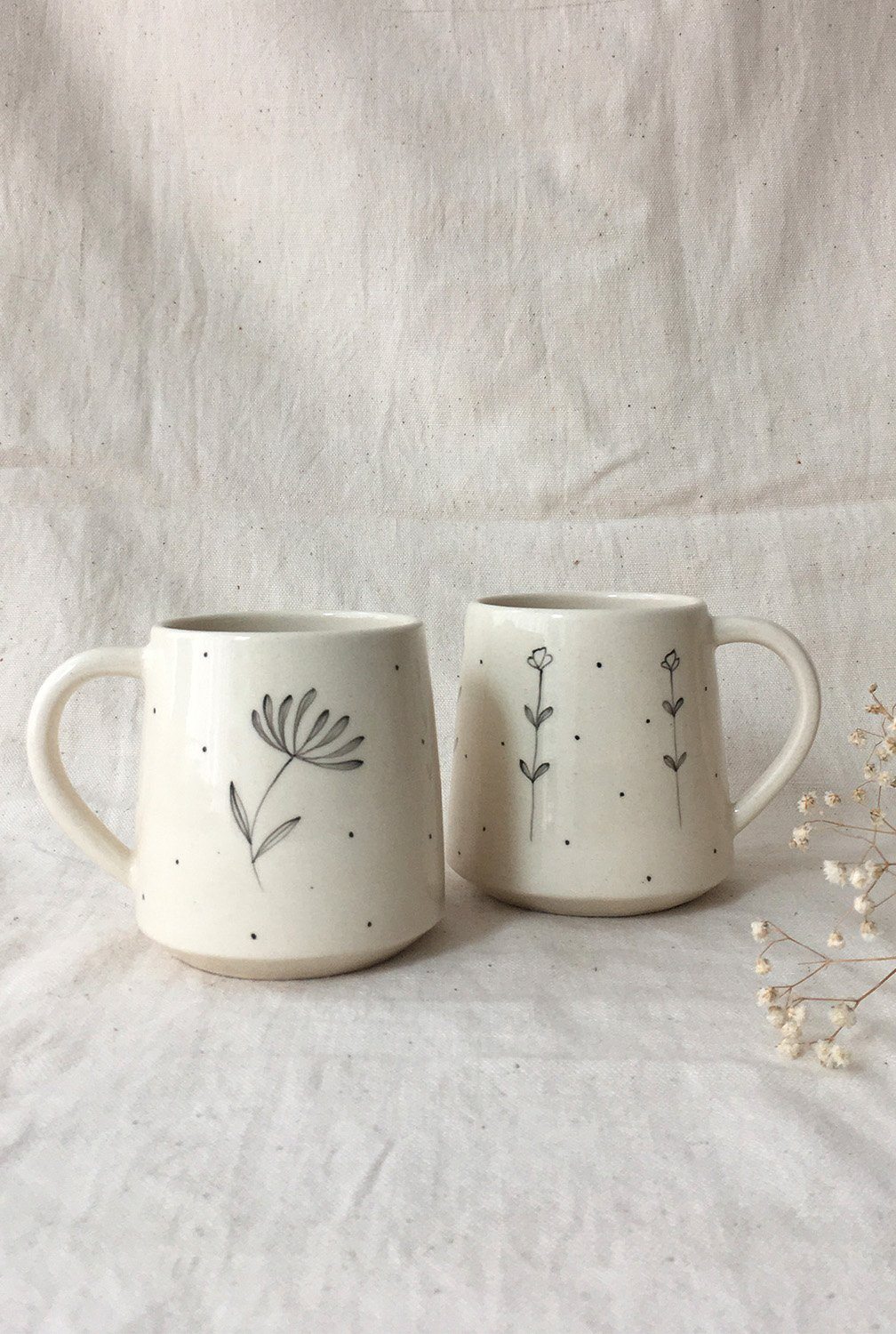 Sunflower Garden Coffee Mug (Set of 2 ) Home Minimal Indian 