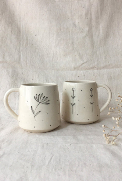 Sunflower Garden Coffee Mug (Set of 2 ) Home Minimal Indian 