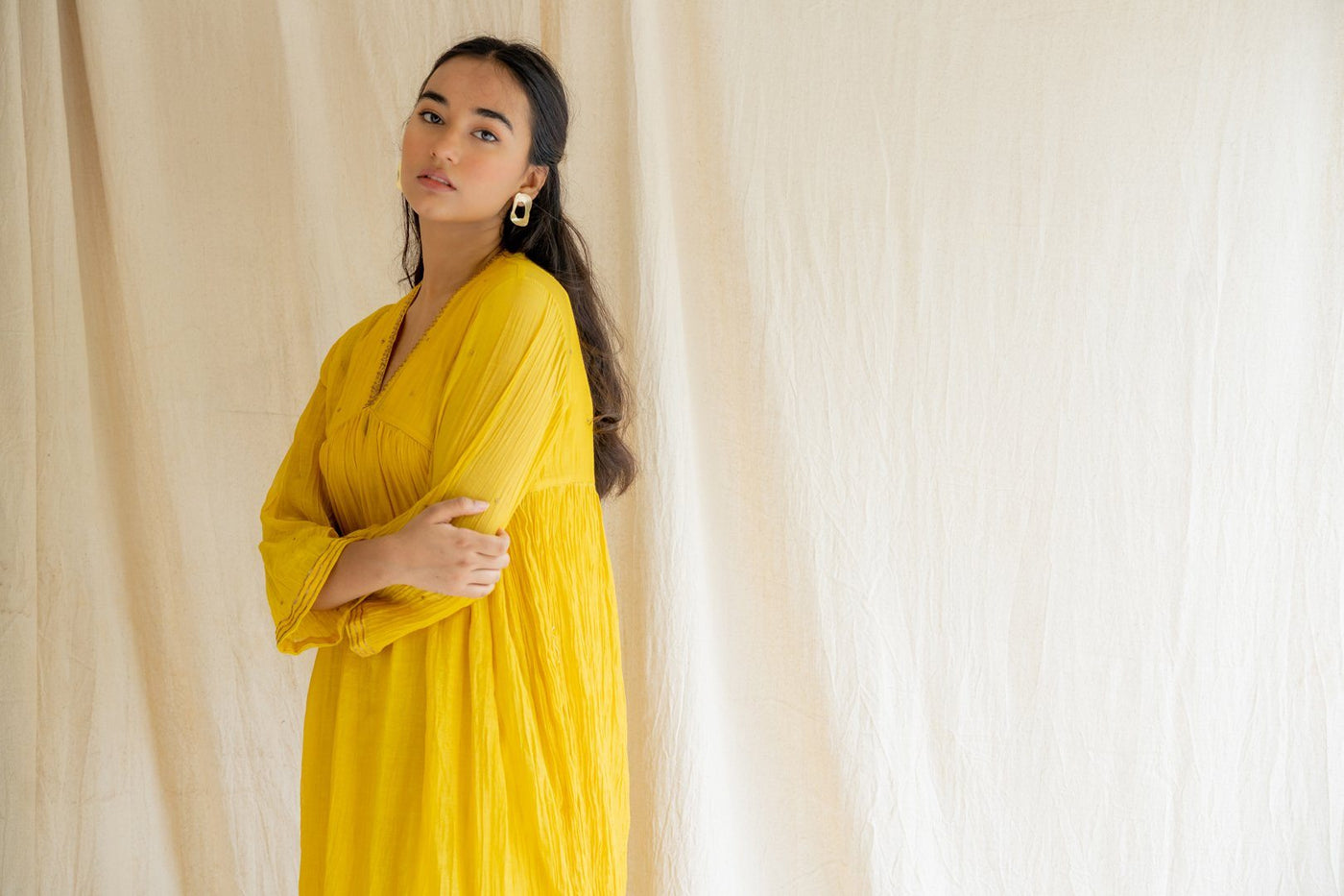 Sunny Yellow Ghym Kurta Fashion Nirjara