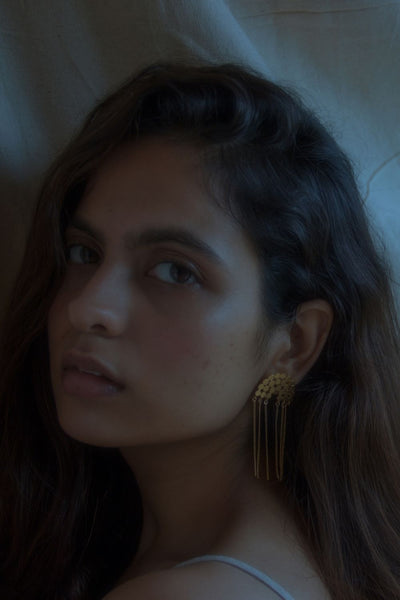 Sunset earrings (with chain) Jewelry Nirjara Jewellery