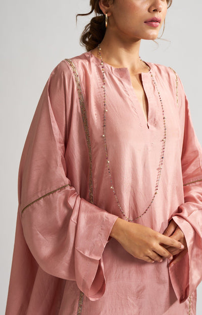 Svana Blush Kaftan Set Fashion DOT