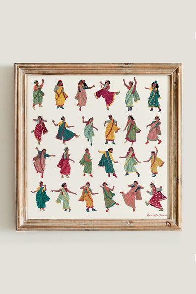 Swing in a Sari Art Namrata Kumar
