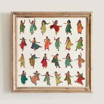 Swing in a Sari (Colour 2) Art Namrata Kumar