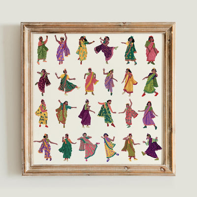 Swing in a Sari (Colour 4) Art Namrata Kumar