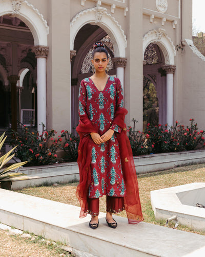 Tajdar Silk Kurta Set With Dupatta Fashion JodiLife