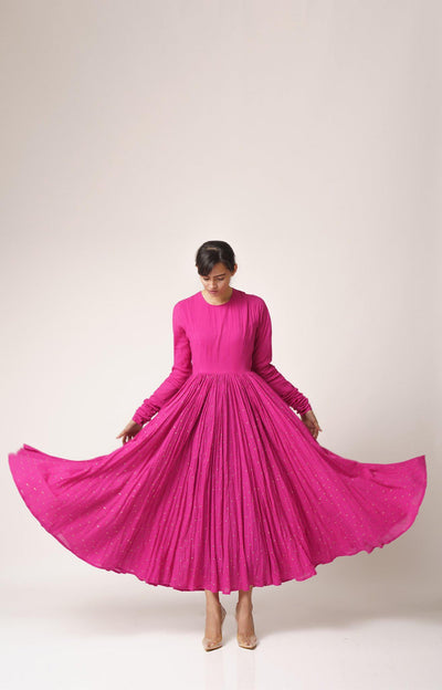 Tara Ghoomar Kurta Fuschia Pink Fashion DOT
