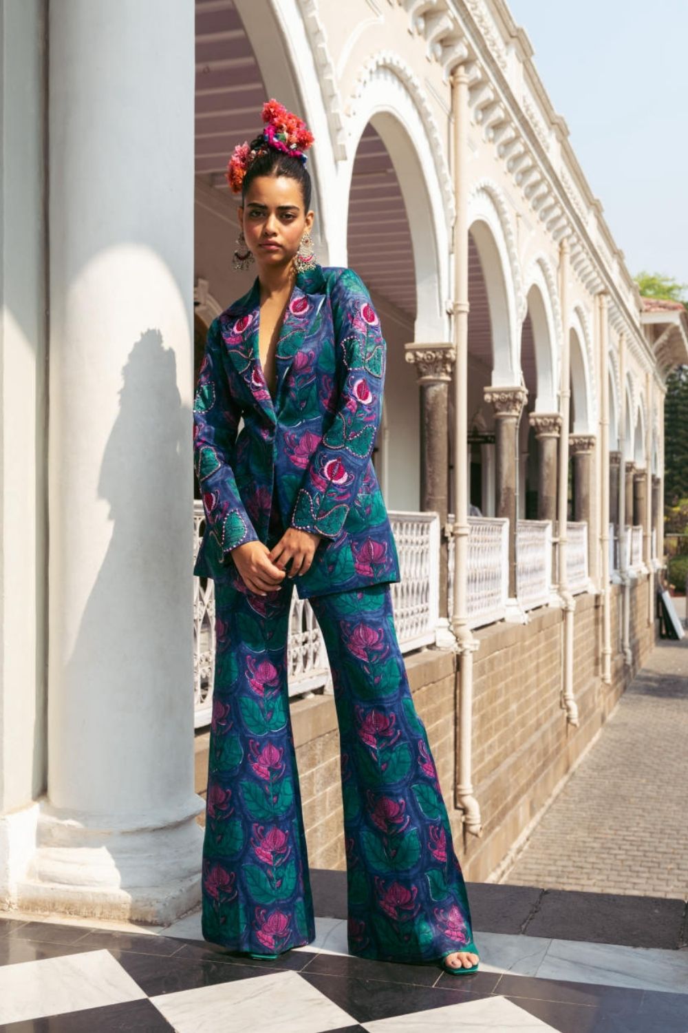 Tarabagh Silk Blazer Set Fashion JodiLife