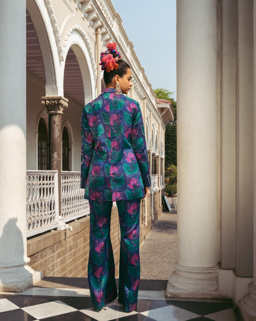 Tarabagh Silk Blazer Set Fashion JodiLife