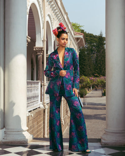 Tarabagh Silk Blazer Set Fashion JodiLife XXS Blazer Set