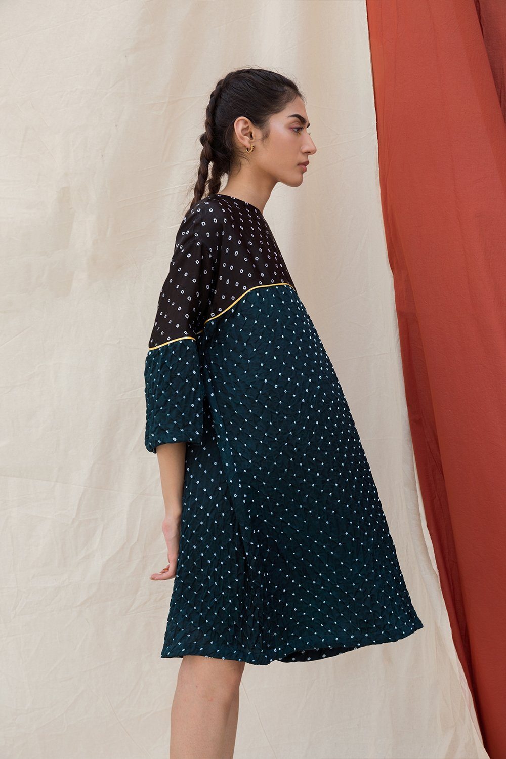 Teal Green Bandhani Dress Fashion The Pot Plant