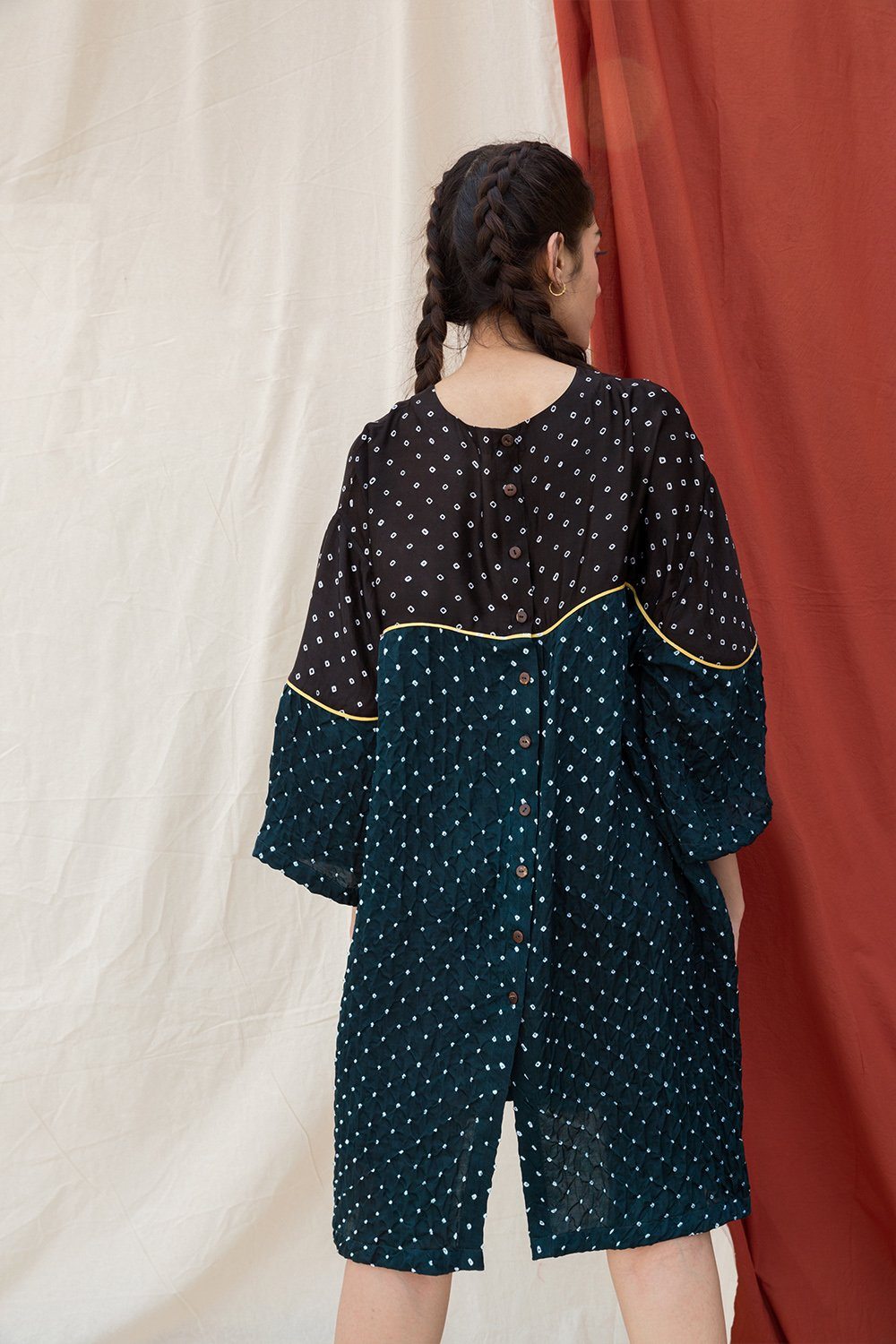 Teal Green Bandhani Dress Fashion The Pot Plant