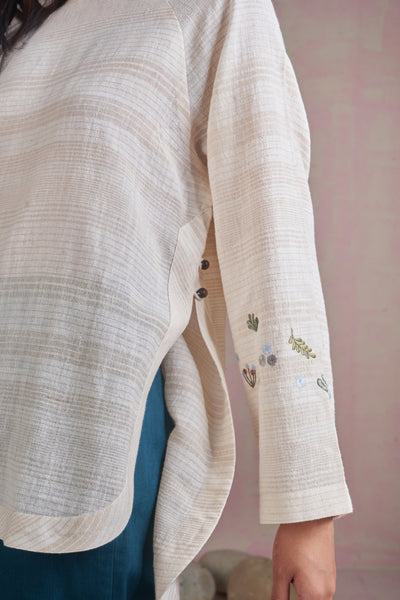 The Breezy handspun handwoven organic cotton top Fashion SUI 