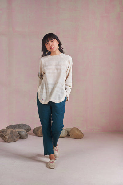 The Breezy handspun handwoven organic cotton top Fashion SUI 