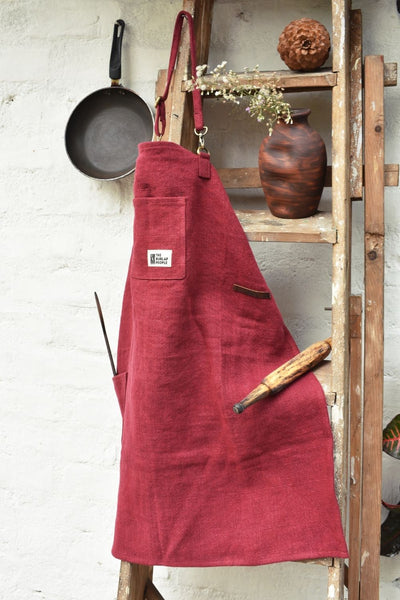 The Burlap Apron Apparel & Accessories The Burlap People Dark Wine 