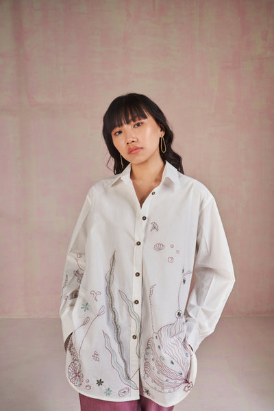 The Ocean classic organic cotton shirt Fashion SUI 