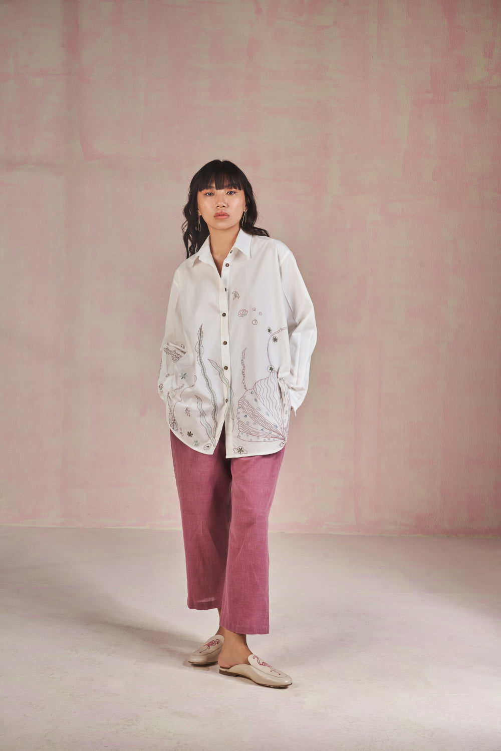 The Ocean classic organic cotton shirt Fashion SUI 
