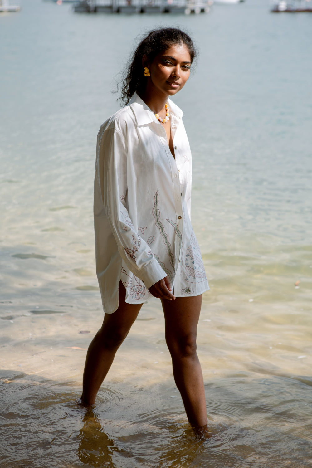 The Ocean classic organic cotton shirt Fashion SUI 