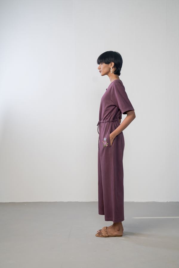 The Purple Garden organic cotton knit jumpsuit Fashion SUI 