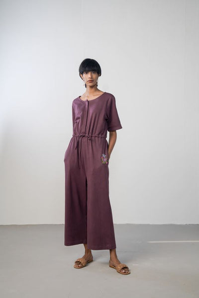 The Purple Garden organic cotton knit jumpsuit Fashion SUI 
