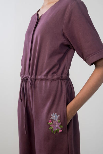 The Purple Garden organic cotton knit jumpsuit Fashion SUI 