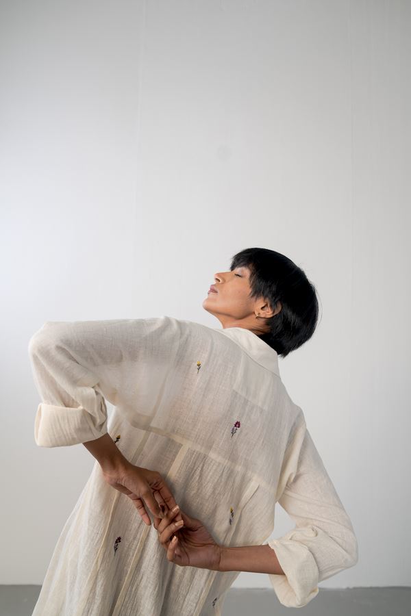 The Winter Garden handwoven organic cotton shirt Fashion SUI 