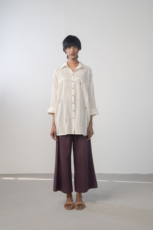 The Winter Garden handwoven organic cotton shirt Fashion SUI 