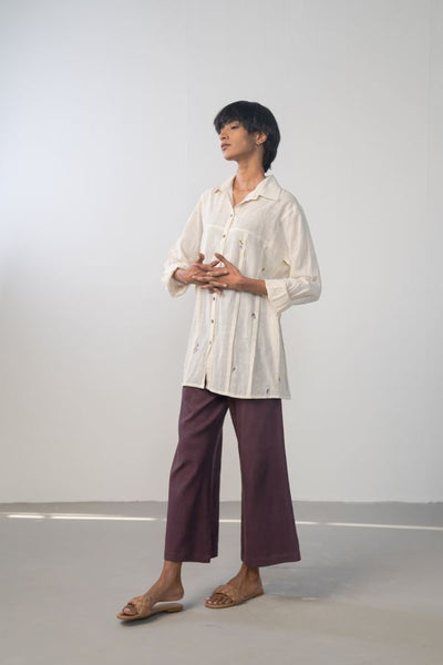 The Winter Garden handwoven organic cotton shirt Fashion SUI 