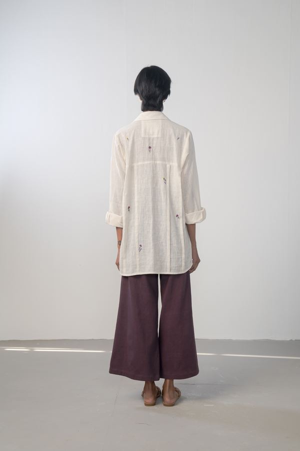 The Winter Garden handwoven organic cotton shirt Fashion SUI 