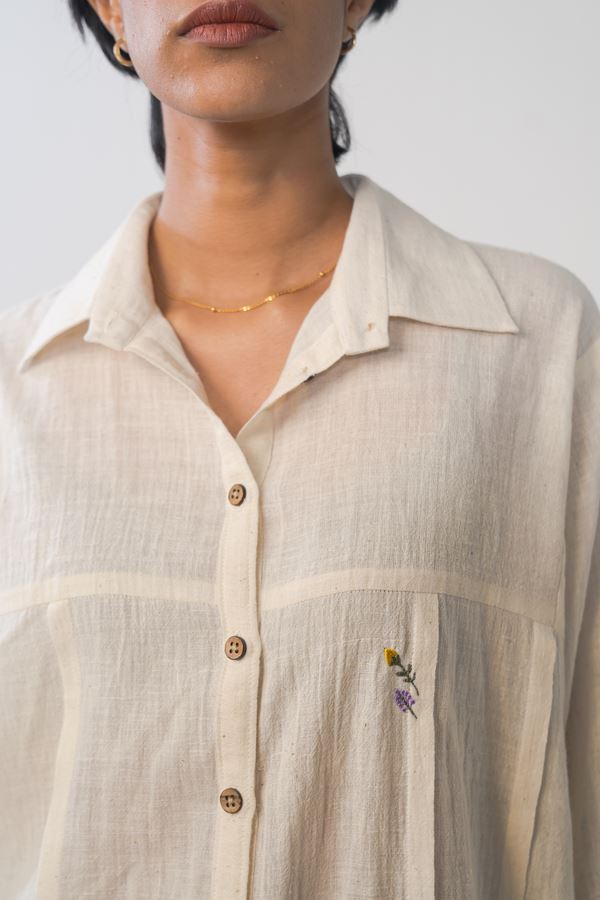 The Winter Garden handwoven organic cotton shirt Fashion SUI 