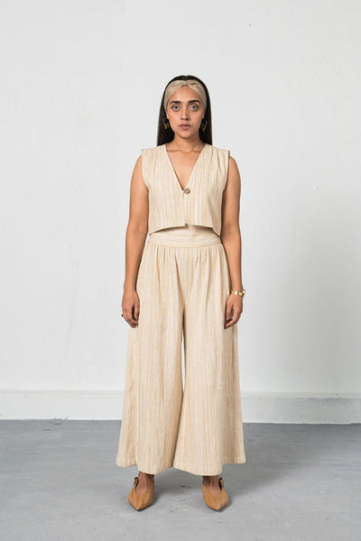 The Winter Garden handwoven organic cotton trousers Fashion SUI 