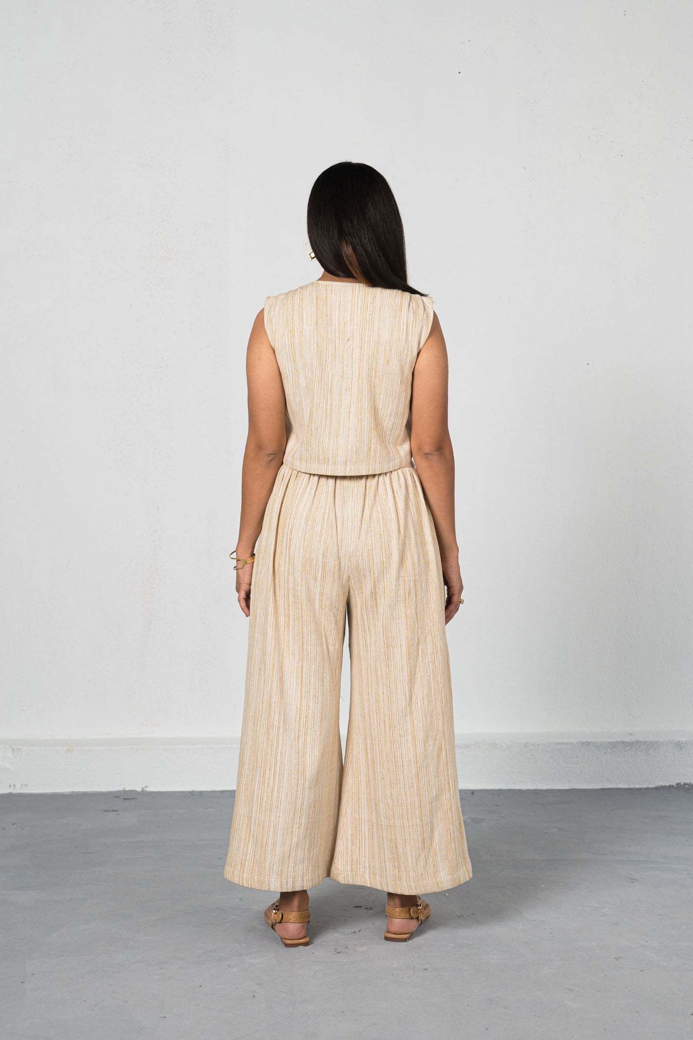 The Winter Garden handwoven organic cotton trousers Fashion SUI 