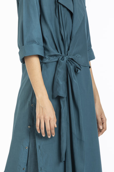 Tie jacket-Teal Fashion THREE