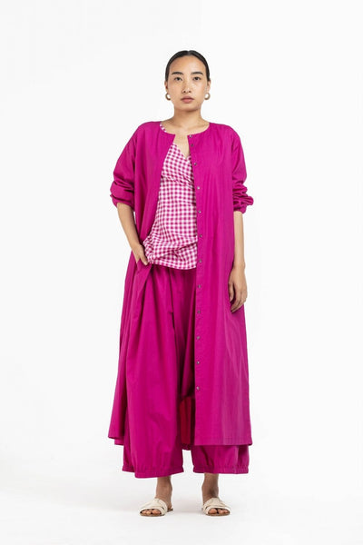 Tie Top Hot Pink Check Co-ord Fashion THREE XS Co-ord Set of 3