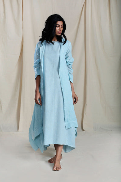 Trench Koza Aakaar Blue Jacket Fashion Mati