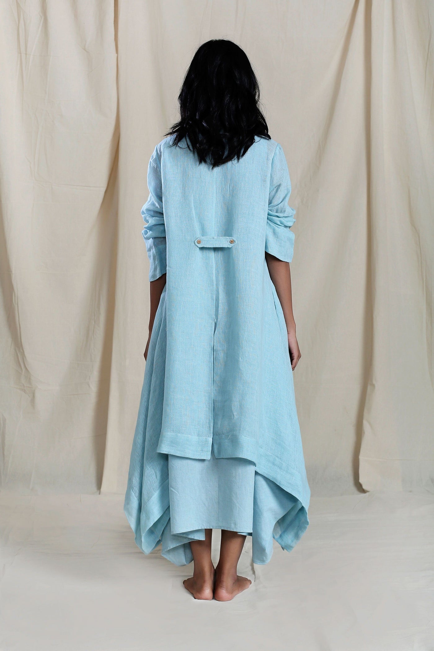 Trench Koza Aakaar Blue Jacket Fashion Mati