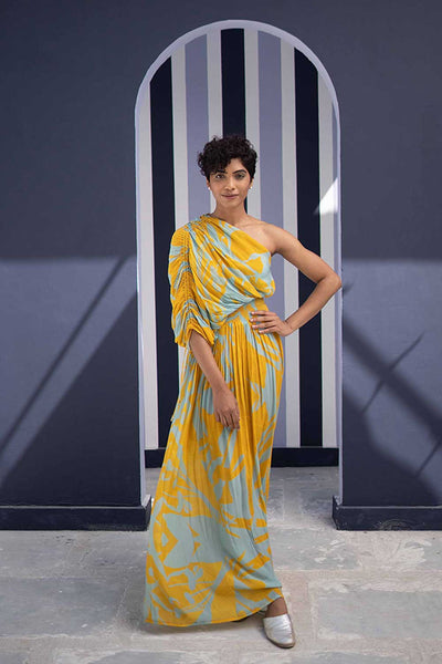 TSUBA BLUE DRESS Fashion Yam
