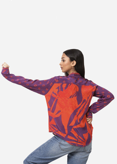 Tsuba Shirt Purple Fashion Yam