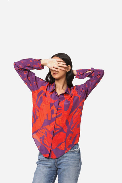 Tsuba Shirt Purple Fashion Yam